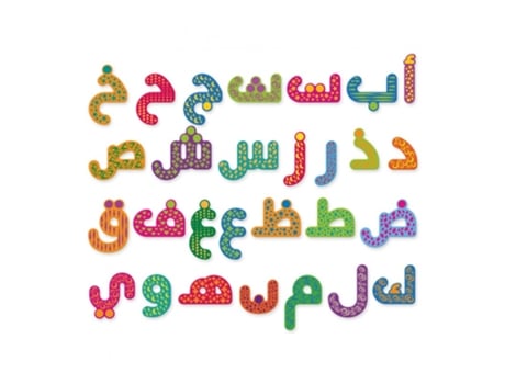 Jogo de Tabuleiro MAZAFRAN Magnetic Arabic Alphabet (3 Anos)