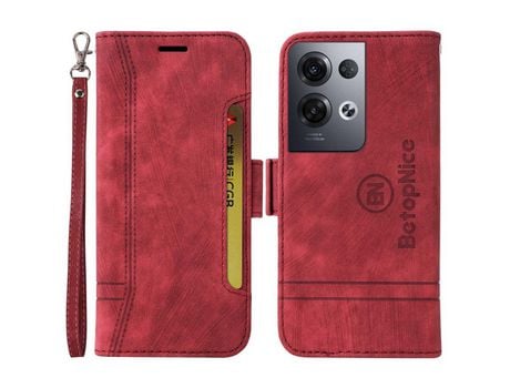 Capa para Oppo reno8 pro 5g (global version)/reno8 pro + 5g BETOPNICE Vermelho