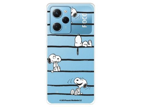 Funda para Xiaomi Poco X5 5G Oficial de Peanuts Snoopy rayas - Snoopy