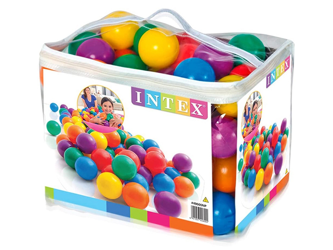 Pack de 100 bolas coloridas INTEX Fun Ballz