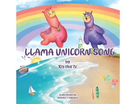 Livro Llama Unicorn Song: A Sparkly And Rainbowy Llamacorn Song de Toy Fan TV Channel ( Inglês )