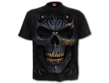 T-shirt Black Gold  SPIRAL (M - Algod?o - Preto)