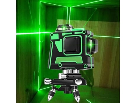 Nível de laser à prova dágua HTF 12 linhas 3D autonivelante 360 linha de feixe de laser vertical horizontal com suporte de parede OUTAD