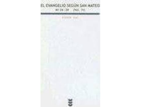 Livro El Evangelio Segun San Mateo IV : Mt 26-28 de Ulrich Luz (Espanhol)