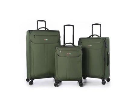 Mala trolley tamanho médio 69 cm Ibiza Lustone Vida Verde