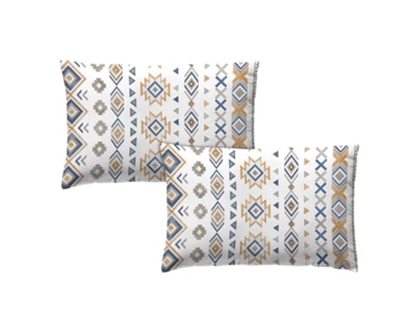 Conjunto de 2 Fronhas ETHERE MAISON Yaunde Azul (50x80 cm)