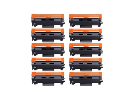 Toner Compatível WEBSHOP24 P/ Brother Tn2420 Preto Pack 10