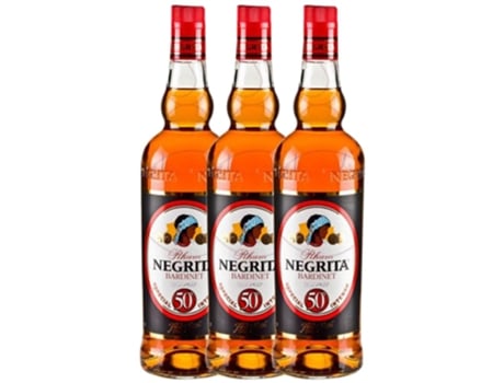 Rum BARDINET Bardinet Negrita Dorado 50º Intenso Añejo (1 L - 3 unidades)