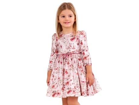 Vestido Estampado para Menina 14 Anos Rosa