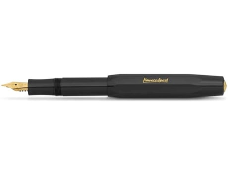 Caneta de Tinta Permanente KAWECO Classic Sport Preto (Médio - Azul)