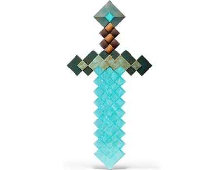 Réplica Espada Diamond Sword Minecraft 50 Cm