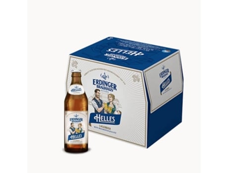 Cerveja Caixa 12x Brauhaus Helles 50 cl Caixas|Pack 12 uds ERDINGER