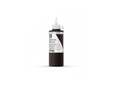 Pintura Acrílica Vallejo Studio 200 Ml (49 Pardo Van Dyck)