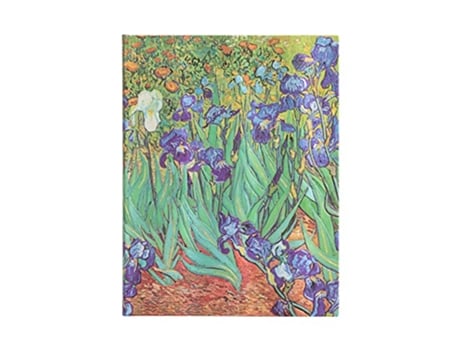 Livro Paperblanks Van Goghs Irises Hardcover Ultra Lined Elastic Band Closure 144 Pg 120 GSM de Paperblanks (Inglês)