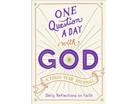 Livro One Question a Day with God A ThreeYear Journal de Hannah Gooding (Inglês)