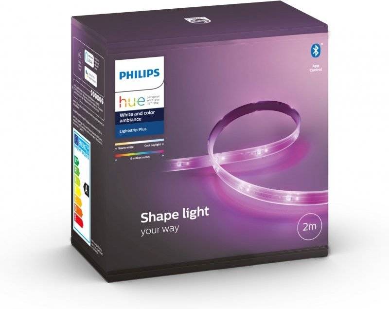 Philips Pack Hue Lightstrip Plus Tira LED RGB com Alimentador 2m +