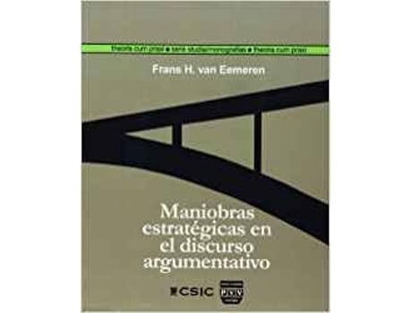 Livro Maniobras Estrategicas En El Discurso Argumentativo de Frans H Van Eemeren (Inglês)