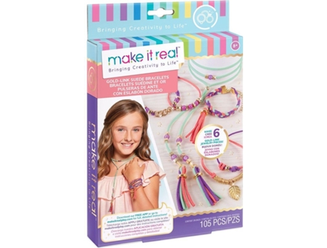 Kit de fabrico de pulseiras para crianças MAKE IT REAL Dreams (8 anos)
