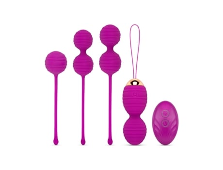 Conjunto de bola Kegel de controle remoto roxo EASYTOYS ONLINE ONLY