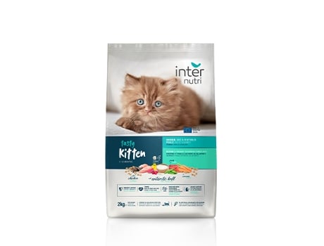 Alimento Completo para Gatinhos e Gatas Grávidas ou a Amamentar INTERNUTRI TASTY Kitten 2 kg