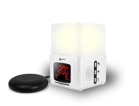 Despertador GEEMARC Wake Shake Light com Almofada Vibratória