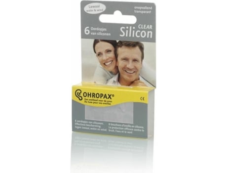 OHROPAX Tampões Auditivos de Silicone Transparente 3 Pares