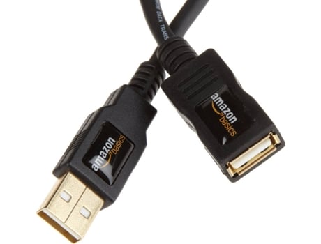 Cabo de Dados AMAZONBASICS (USB A - 2 m - Preto)