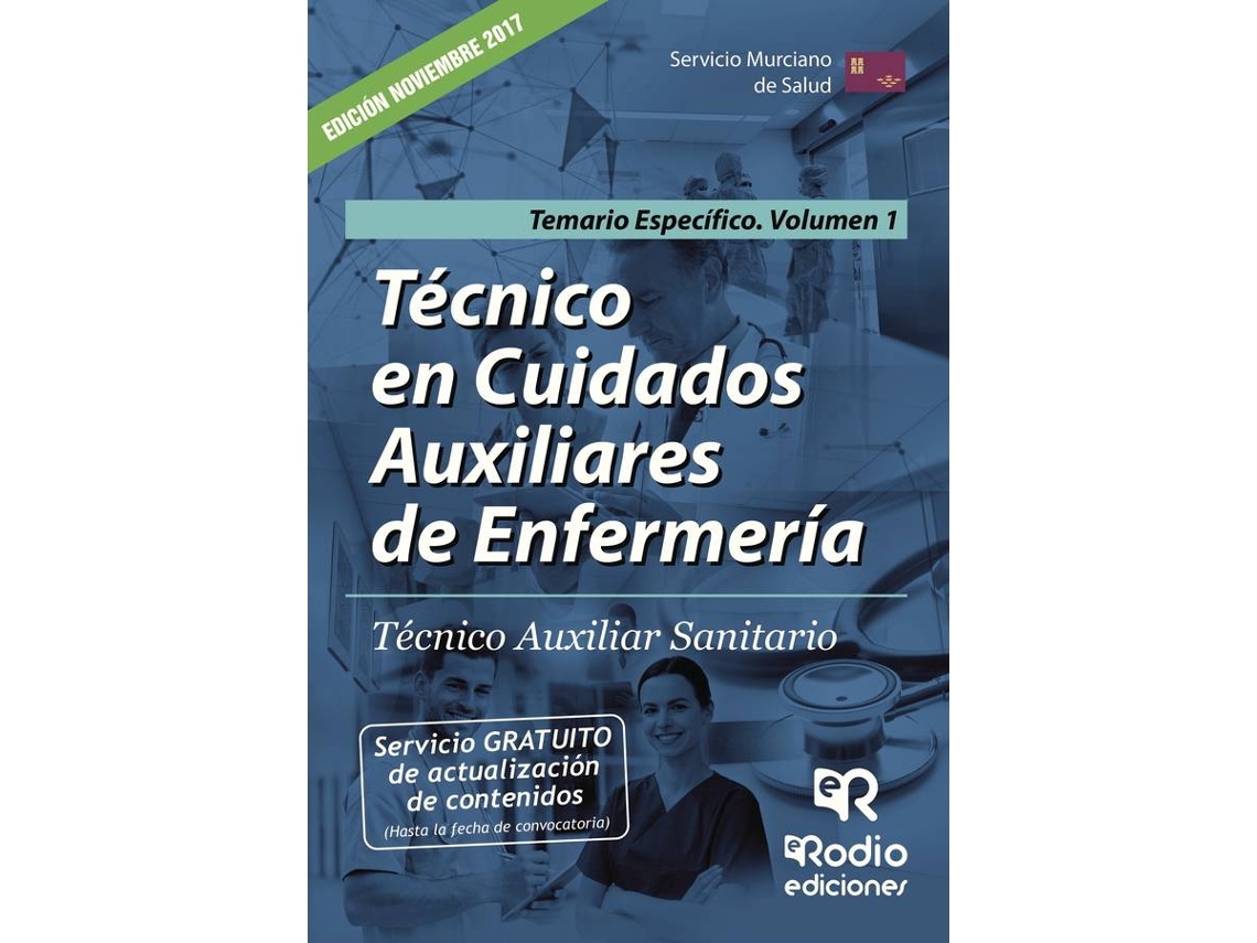 Livro Técnico En Cuidados Auxiliares De Enfermería Técnico Auxiliar Sanitario Temario 4068