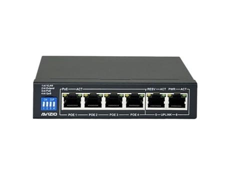 Switch AVIZIO Av-Su4Gp2G Preto Rj45