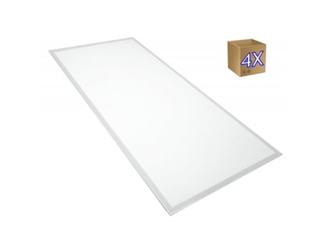 Pack X2 Led Panel Dimensões Da Superfície 60X60Cm Poder 50W Cor Branca Neutra 4200K 4000 Lúmens Quadro Branco