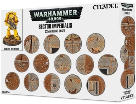 Bases para Miniaturas  Sector Imperialis 32mm (Idade Mínima: 6 Anos - 8.8 x 6 x 1.5 cm)