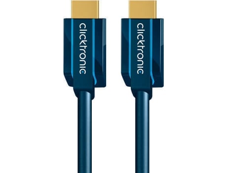 Cabo HDMI CLICKTRONIC (3 m - Azul)