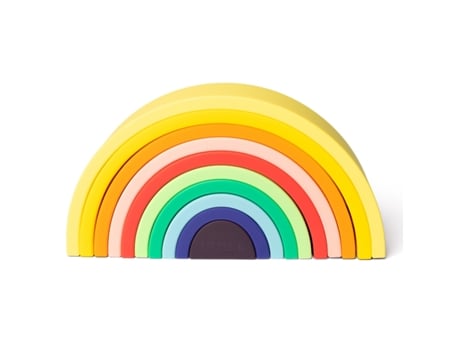 Rainbow Full Color Stacking Toy LITTLE L (Idade minima recomendada: 12 meses)