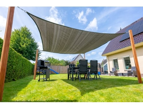 Toldo Vela Quadrado 500 Cm Antracite 320Gr/M2 Por Peça WOVAR