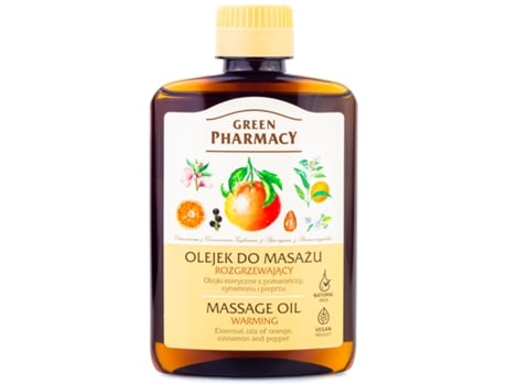 Óleo de farmácia verde 200ml por massagem quente