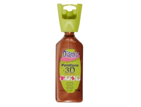 Tinta DIAM'S 37 Ml de 3D Multisuperficies Cobre Perolado