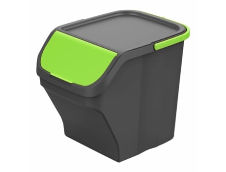 Caixote de Lixo para Reciclagem MONDEX Stack N' Sort (Cinzento - 25 L)