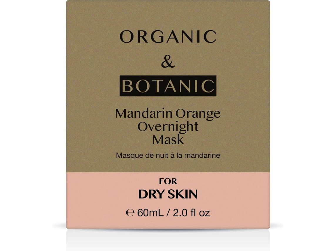 Máscara De Rosto Organic And Botanic Mandarin Orange Overnight 60ml