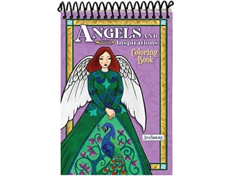 Livro Jim Shore Angels and Inspirations Coloring Book de Jim Shore (Inglês)