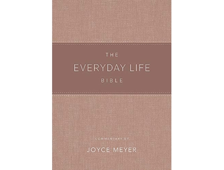 Livro Everyday Life Bible Blush LeatherLuxe® de Joyce Meyer (Inglês)