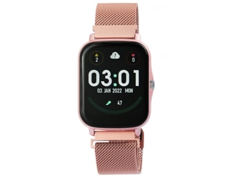 TIMETECH Smartwatch com Bracelete em Malha Metal