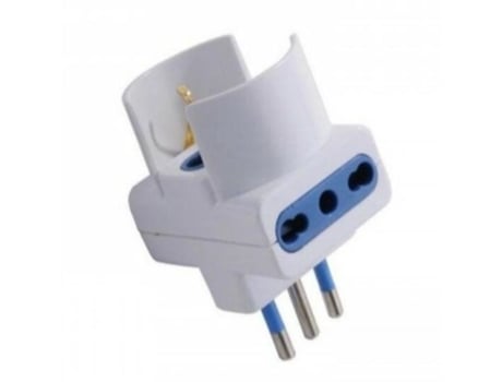 Adaptador de tomada elétrica RDL5916 Tipo L (IT) Tipo L (IT) Tipo F Branco REDLINE