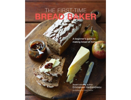 Livro the first-time bread baker de emmanuel hadjiandreou (inglês)