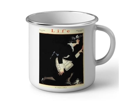 Caneca de Metal Esmaltado Summer On The Cote D'Azur Poster Viagens Vintage Art Deco Anos 30 FABULOUS BIJOUX