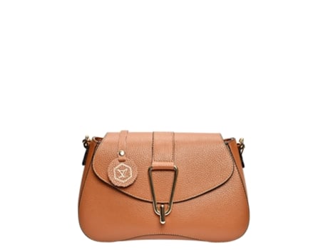 Mala de Mulher LUISA VANNINI Crossbody Lv Cognac Pele Castanho