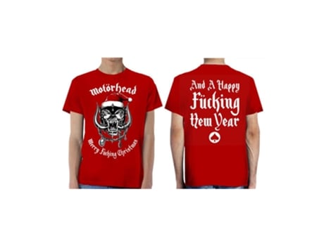 T-Shirt ROCK OFF Motörhead - Christmas 2017 Vermelho (Tamanho: S)