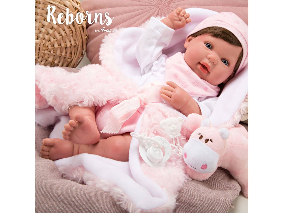 Comprar Boneca reborn 45 cm Anais manta e peluche de Arias