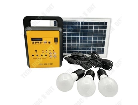 Geradores 10w Energia solar Iluminação de energia móvel portátil Geração de energia Armazenamento de energia TECH DISCOUNT