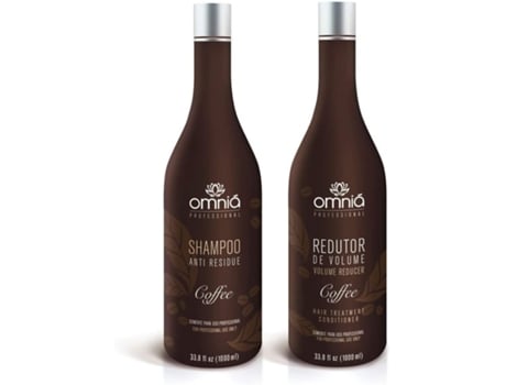 Coffret de Cabelo OMNIA Tratamento de Alisamento de Café (2 x 1 L)