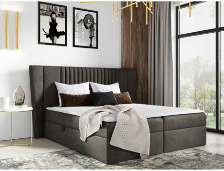 Cama com Estrado Continental Baltimore MOVEIS.PT (214x173x103 cm)